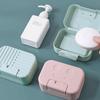 1pc Soap Box with Lid Travel Reusable Dish Holder Organizer Container Soap Case Bathroom Accessories Outdoor Soap Storage Box