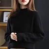 Autumn Winter Half Turtleneck Sweater Women's Pullover Outer Wear New Twist Top Bottoming Casual Thick