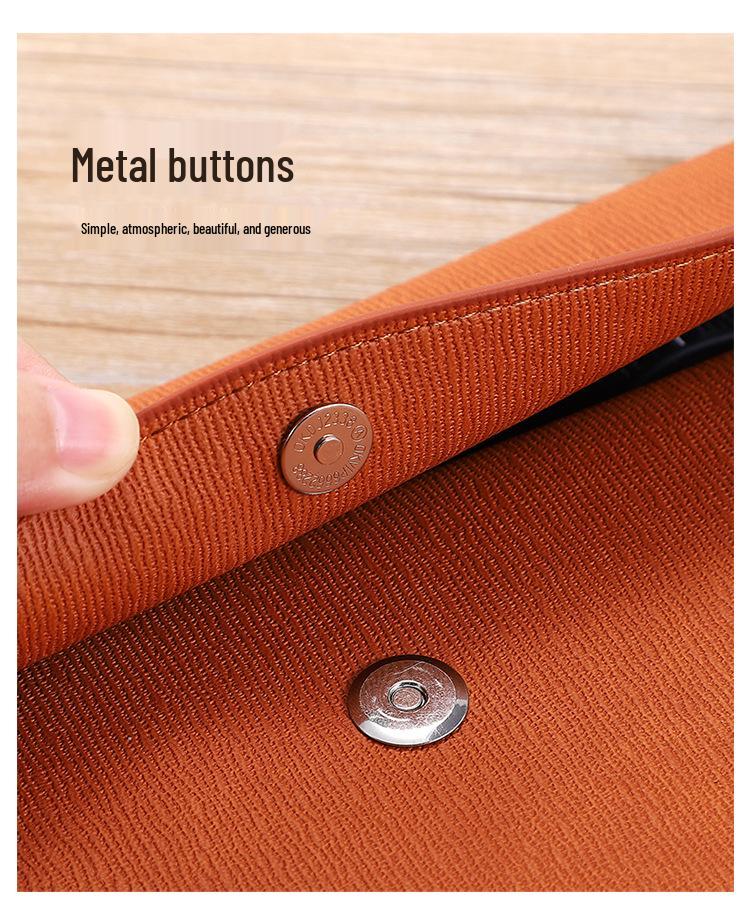 A4 Waterproof File Folder with Magnetic Buckle - Large Capacity Business Office Bag, Logo Customizable
