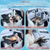 HYTARSEIDO Car Table with Handle, 9-Level Angle Adjustment, Car Table with Side Table, Compatible with All Vehicles, for PC Work, Meals, and Restroom,