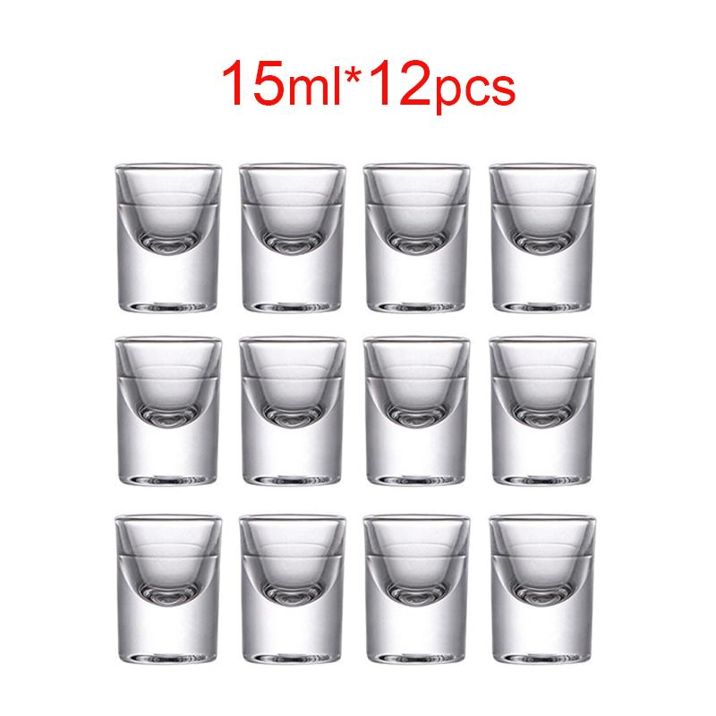 

Набор бокалов для вина из 12 штук, 15 мл, для алкогольных напитков, 12 шт., эстетичные прозрачные стаканы мини-емкости, симпатичные бокалы для ликера 15ml