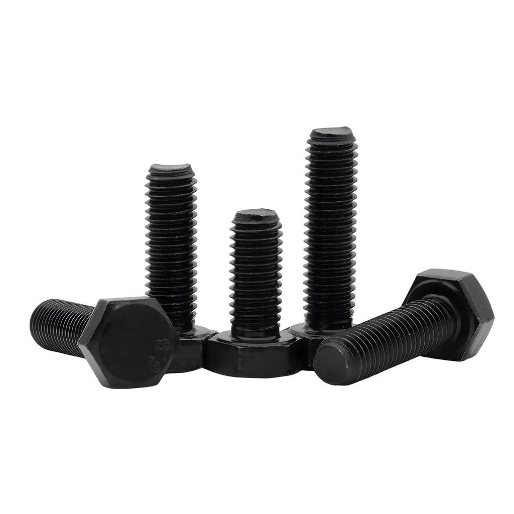 High-Strength Black Hex Head Bolts Grades 8.8 | Sizes M3-M14
