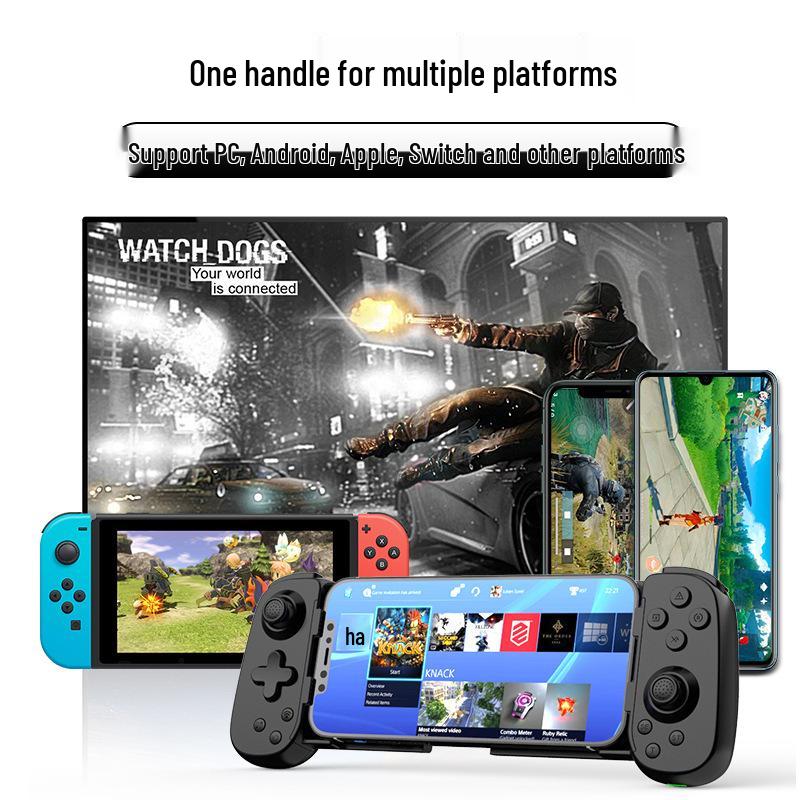 D6DP Wireless Bluetooth Dual Hall Motion Game Controller for Mobile, Switch, Android, iOS, and PC