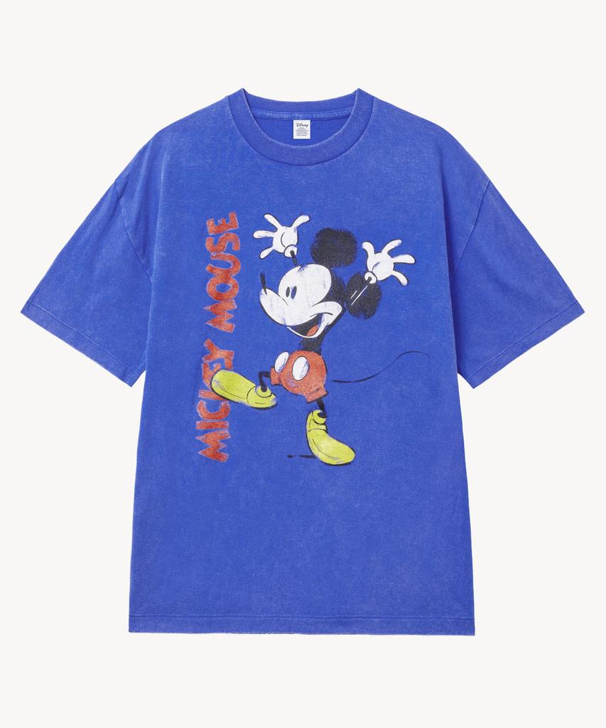 VTWO Fade Wash Cheeky _Mickey_ T-Shirt (Blue)