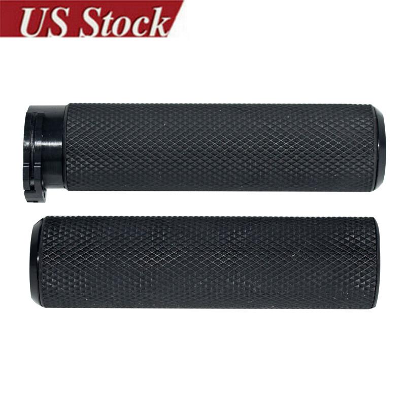 1 Black Handle Bar Hand grips Fit For Harley Touring Sportster XL883 XL1200