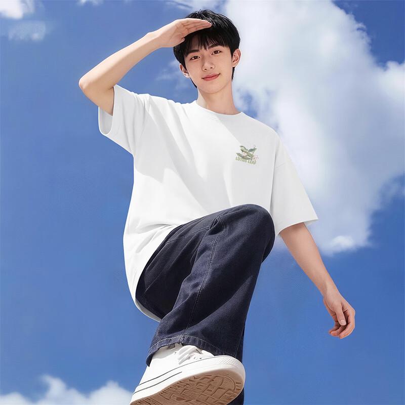 Snow Flying Men s 220G Pure Cotton Crew Neck Short Sleeve T-Shirt S 165/84A