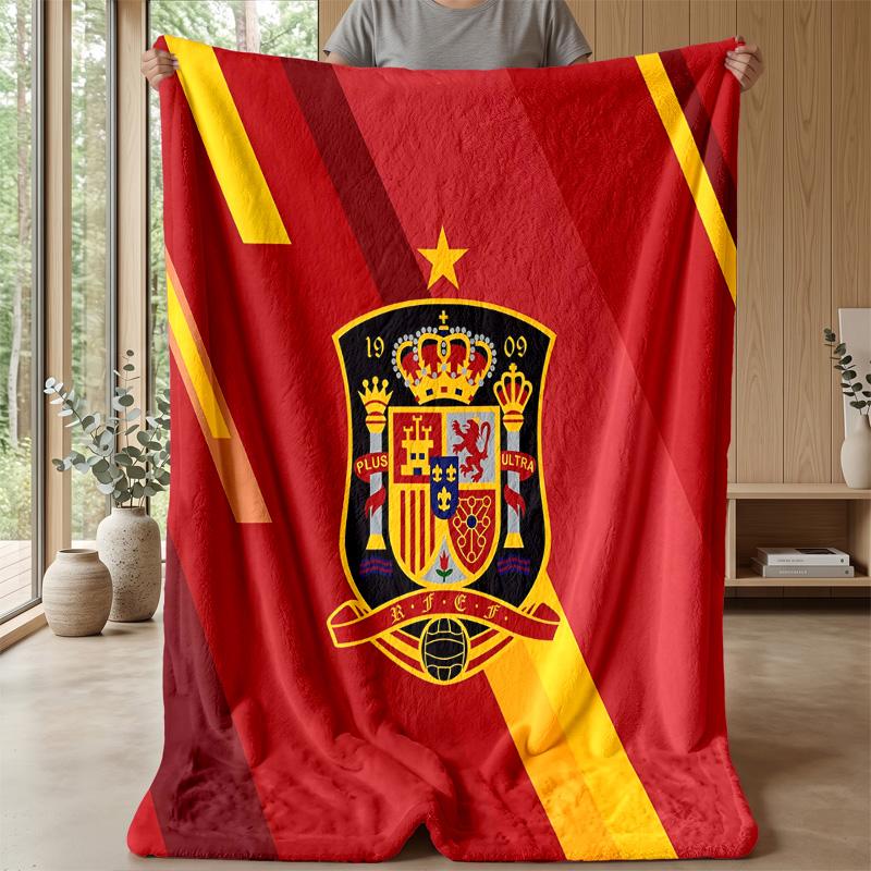 Spain national football team Theme blanket Soft Flannel Fleece Blanket Warm Lightweight Throw Blanket for Home Sofa Bed