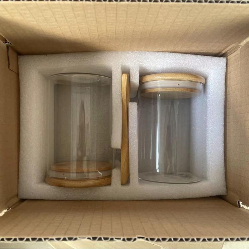 WJ Round Glass Seasoning & Storage Jar