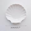 Jewelry Storage Trays Shell Plate Storage Trays Pure White Ceramic Teaware Tray Fruit Sweet Display Cake Dessert Dish Design