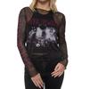 Pink Floyd Dame/dame Live Band Mesh Langermet Crop Top
