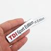 3D Metal TDI Sport Edition Logo Car Rear Trunk Badge Emblem Sticker For VW GTI Polo Golf 5 6 7 Passat Tiguan JETTA Accessories zf2