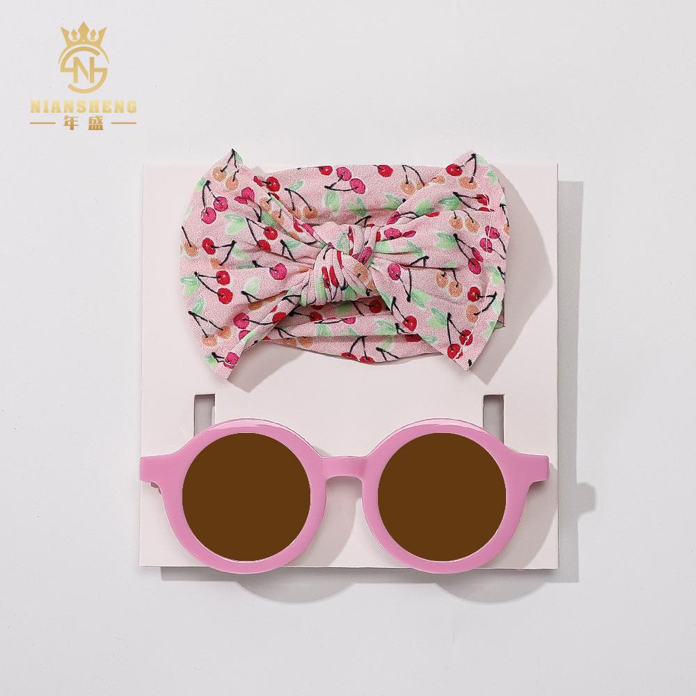 

Новые детские аксессуары для волос: Набор повязка-бант и солнцезащитные очки