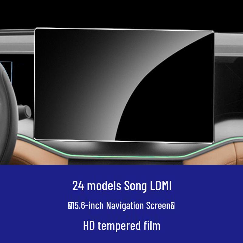 “24-26 BYD Song Pro L-DMI Navigation Screen Protector: Tempered Glass Film for Instrument & Central Control”