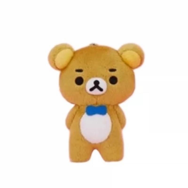 Daily Hardship Rilakkuma Relaxed Mood meme Plush Keychain relaxed bear Stuffed doll pendant kawaii Chairoikoguma Kiiroitori toy