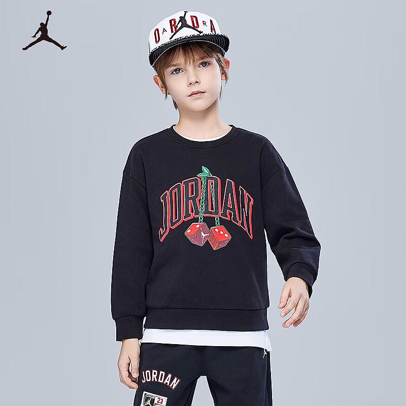 Jordan Boys Pure Cotton Printed Round Neck Sweatshirt S