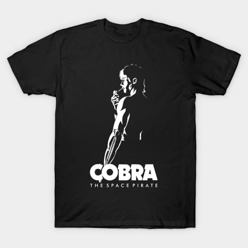 0405 The Space Adventure Cobra gift t shirt The Space Pirate Psychogun Kobura Anime Graphic tee Y2K clothes All size Tops S6XL S