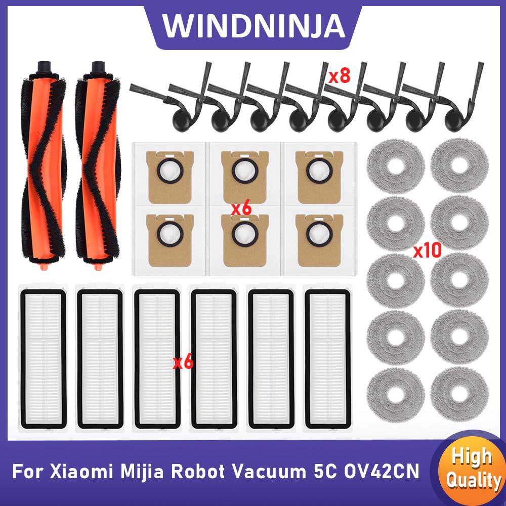 For Xiaomi Mijia Robot Vacuum 1C OV11CN Robot Vacuum Cleaner Accessories Main Side Brush HEPA Filter Mop Cloth Dust Bag Parts