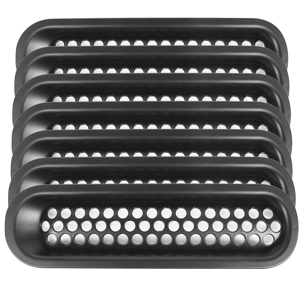 7pcs ABS Exterior Front Grilles Mesh Grill Fit For Jeep Wrangler 20072018 Black