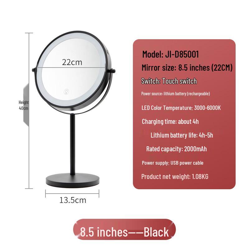 

oeny360 LED Lighted Desktop Makeup Mirror