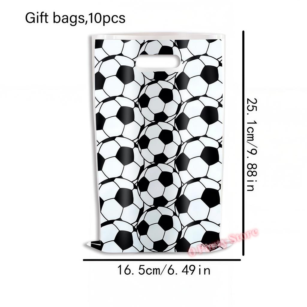 Football Party Gift Bags Soccer Candy Packaging Bag Handbag Kids Boys Soccer Birthday Party Decor Football Match Party Supplies