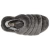 New UGG Fluff Yeah Slide Charcoal Women's 1095119-CHRC