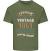 Premium Vintage 65th Birthday 1961 Unisexs Light Cotton TShirt