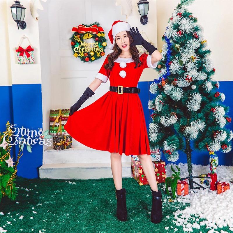 

Хэллоуин Рождество Униформа Зайчик Красное Рождественское Платье Праздничный Костюм для Вечеринки One size