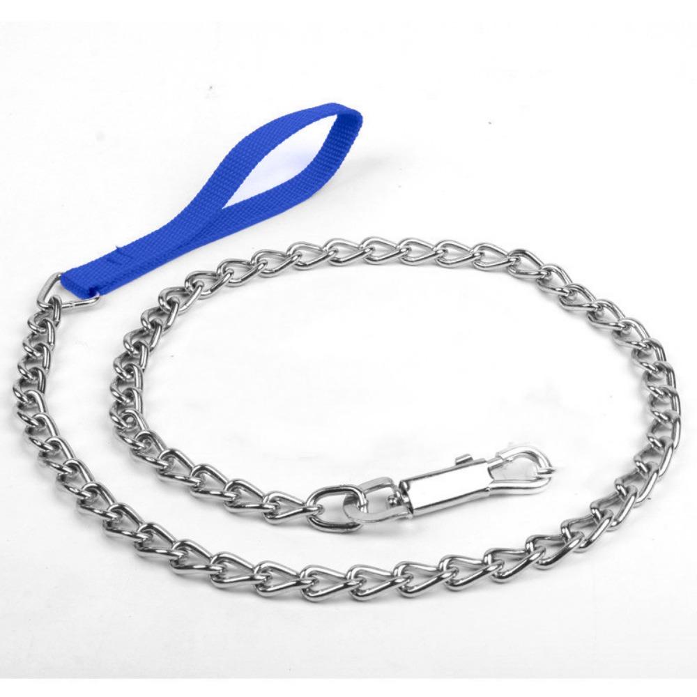 

Поводок для питомца Металлический поводок для собаки, железная цепь поводок для собаки Железная пряжка цепь Цепь привязной поводок для собаки 2.0mm*120cm