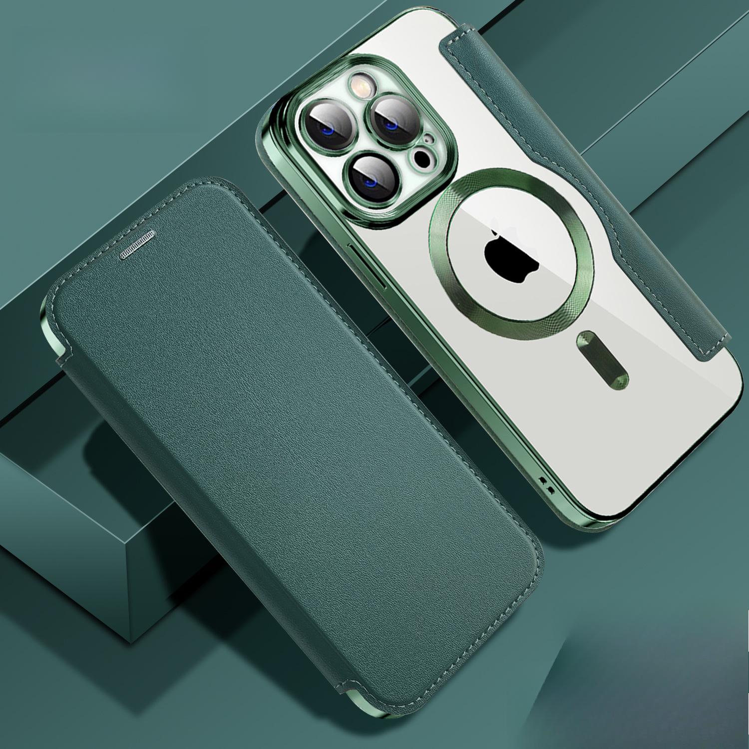 

Подходит для чехла для мобильного телефона Apple 16promax, Гальванизированный золотой щит Магнитный кожаный чехол, Чехол-книжка с полной защитой для iPhone 15/16E Samsung A05S