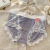 Women S Mid Waist Lace Modal Underwear 7a Antibacterial Plus Size Panties