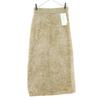Unused Mila Owen Knit Long Skirt Beige Glitter 09WNS235166 Women Used