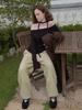 ETMON Fur Banding Pants, Light Green