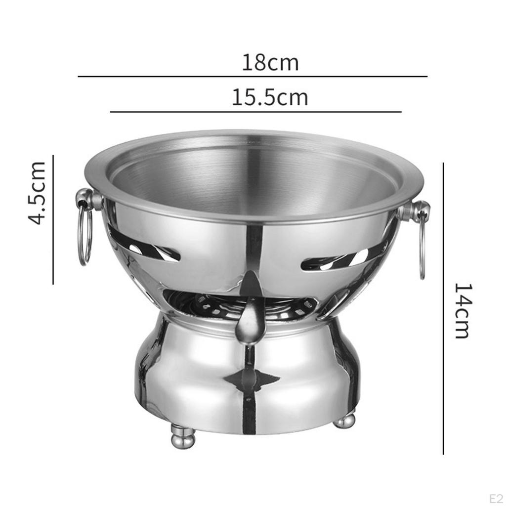 Shabu Pot Camping Cooker Stew Cookware Sturdy Portable Buffet Pots for Family
