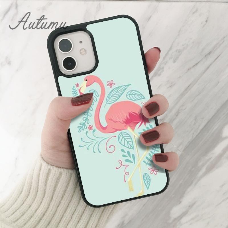 Animal Flamingo Phone Case for iPhone 11 12 13 14 Pro Max Mini X XR XS SE 2020 5 6S 7 8 Plus Samsung Galaxy S21 S22 Cover Shell