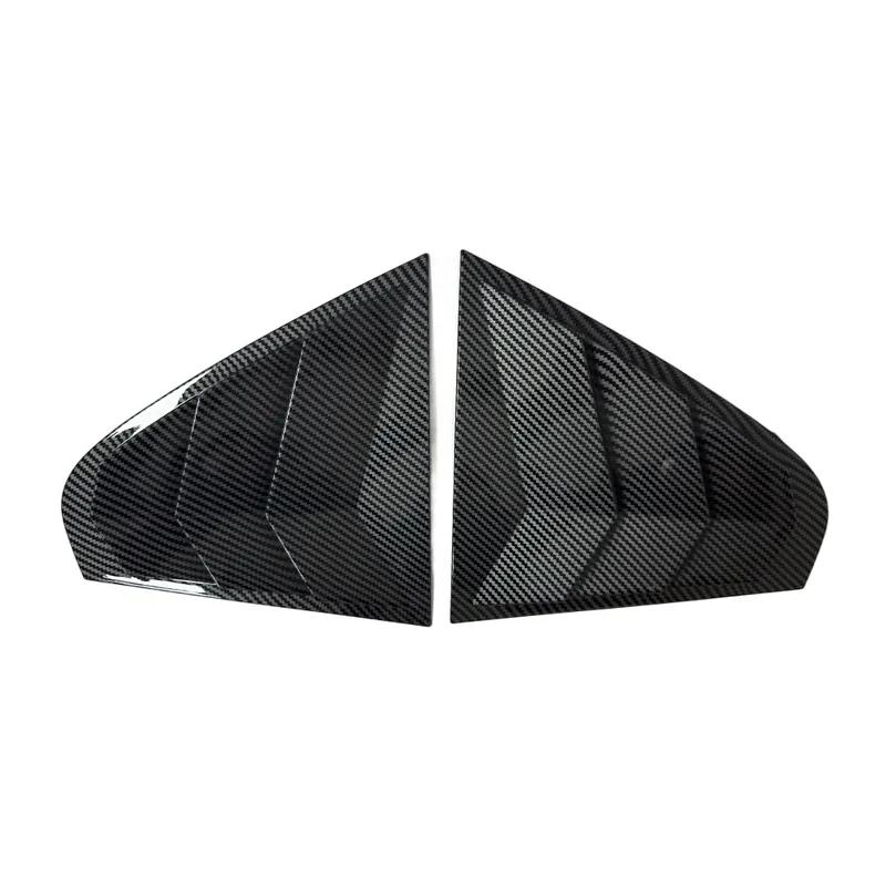 For Skoda Rapid 2012-2018 ABS Plastic Rear Window Quarter Louver Scoop Cover Side Vent Shutter Trim Car Adhesive Accessories