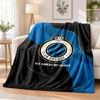 Club Brugge FC Printed Flannel Blanket Warm Comfort Bed Throw For Indoor Home Decoration