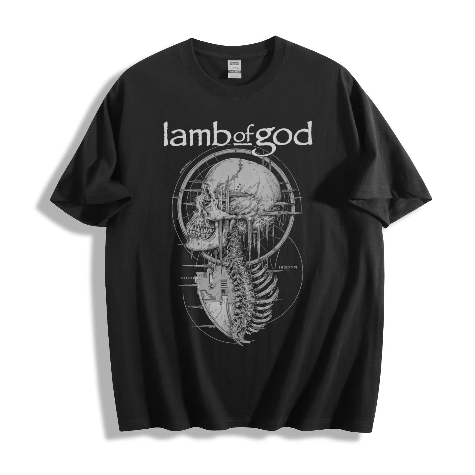Skull Rock On Hand Heavy Metal T-Shirt Black Unisex Goth Punk Graphic Tee M