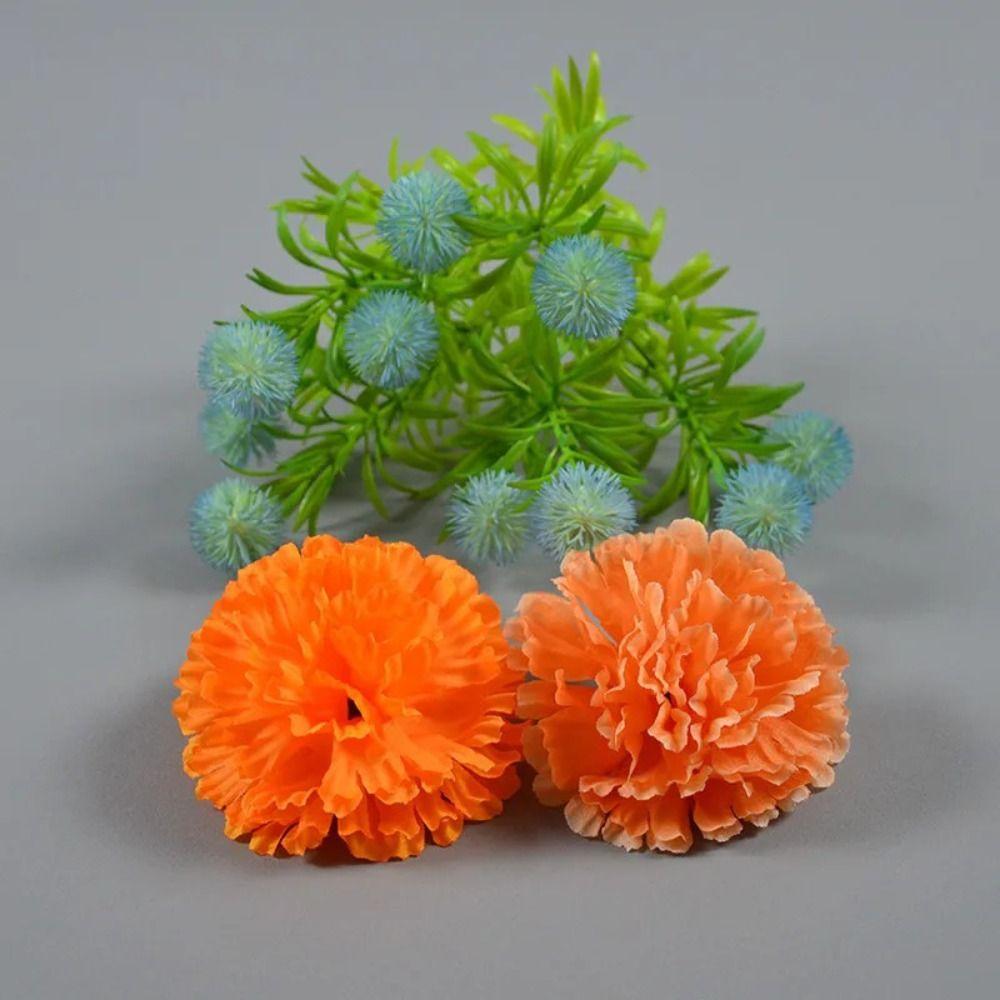 10Pcs DIY Fake Flower Heads Colorful Artificial Mexico Flowers Artificial Marigold Flowers Wreath