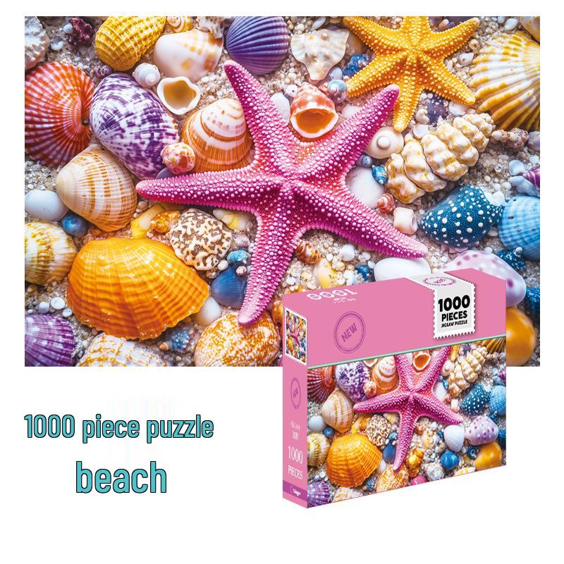 1000-Piece Cartoon Jigsaw Puzzle for Adults and Kids - Challenging Educational Stress Relief Toy Gift