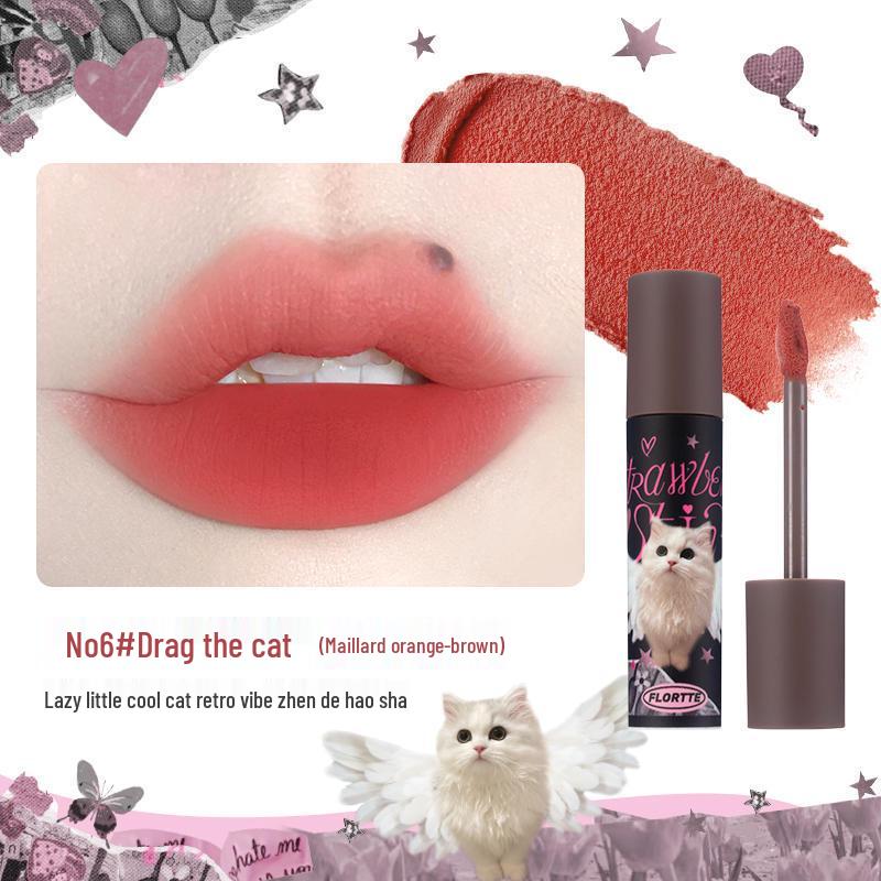 Flortte Velvet Matte Lip Cream in Kitten Milk Cake - Non-Stick Formula