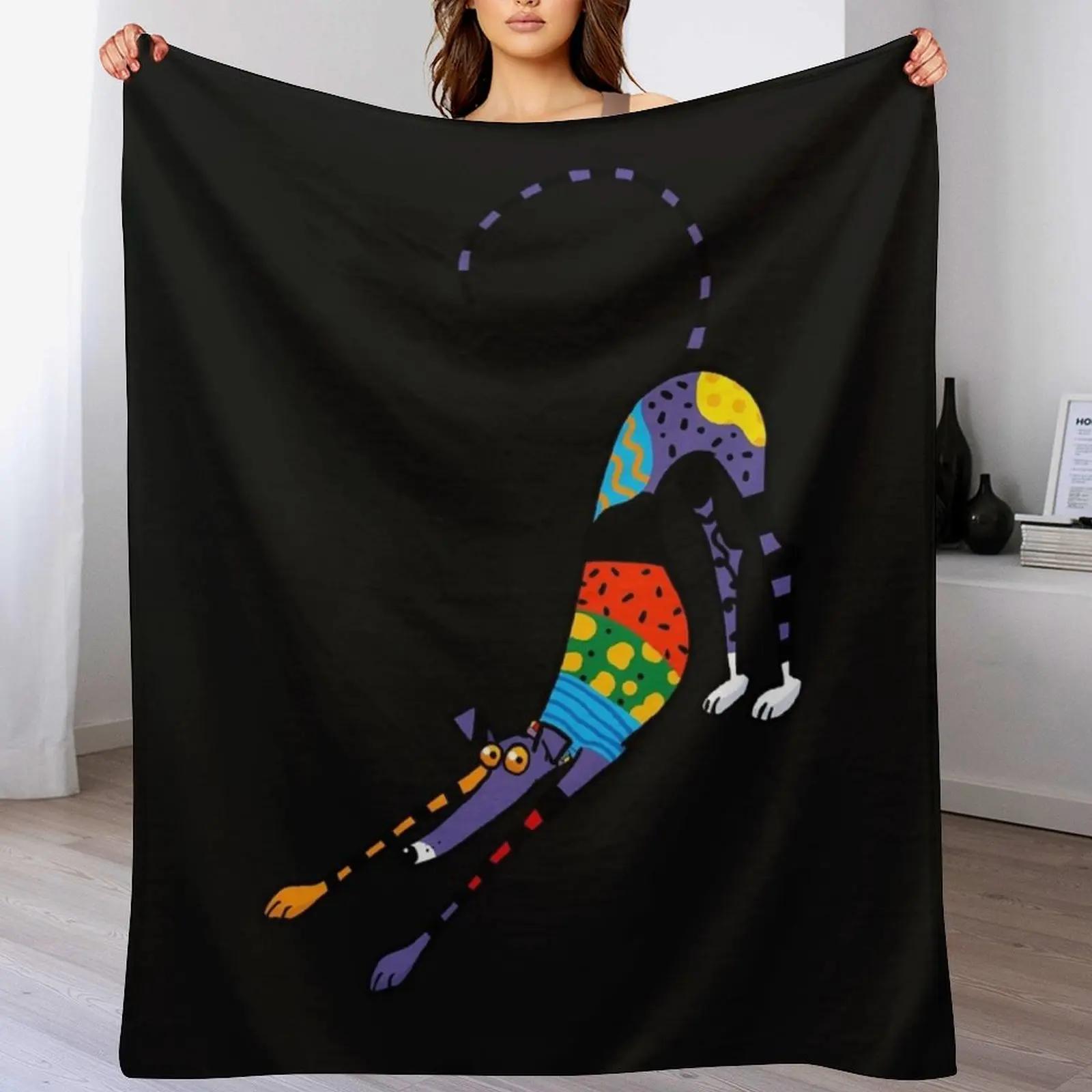 Kaleidoscope Bowdown Throw Blanket Soft Cozy Blanket for Pet Kids Adults 102x76cm(40x30in)