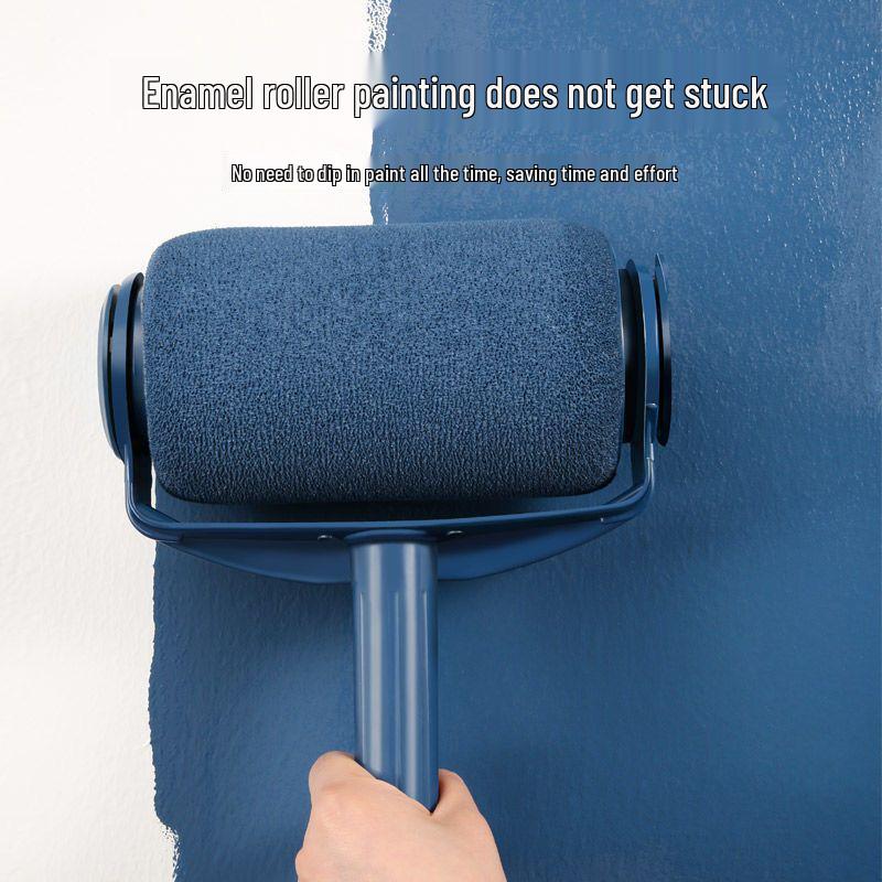 Telescopic Fine Bristle Roller Brush for Wall Painting - No Dead Angles, Ideal for Household Coating