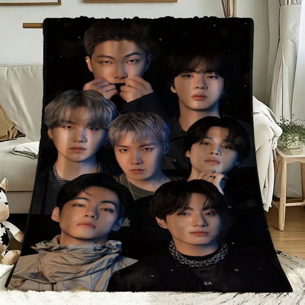 Male Idol Group Portrait Blanket Blanket Suitable For All Seasons Bedroom Sheet Outdoor Plush Blanket