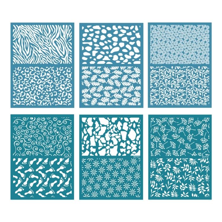 Silkscreen Stencils Self-Adhesive Silk Screen Print Stencils Jewelry Making Tool