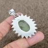 Prehnite Gemstone Handmade 925 Sterling Silver Jewelry Pendant 2.29" KKG-720