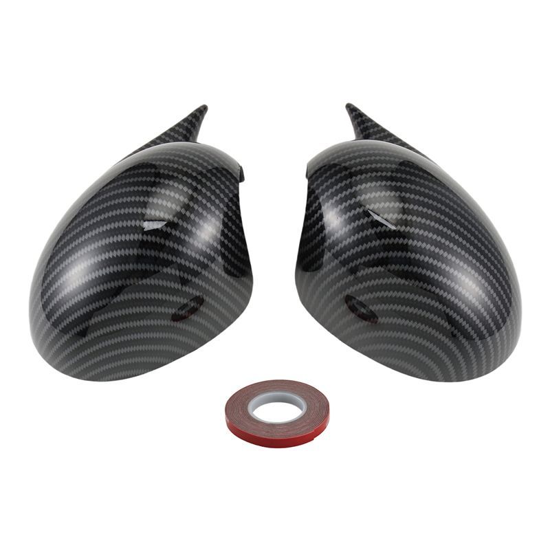 A03K-Rearview Mirror Cover Rearview Mirror Guard For BMW MINI COOPER R55 R56 R57 R58 R60 Side Door Rearview Cover Caps Bright Black