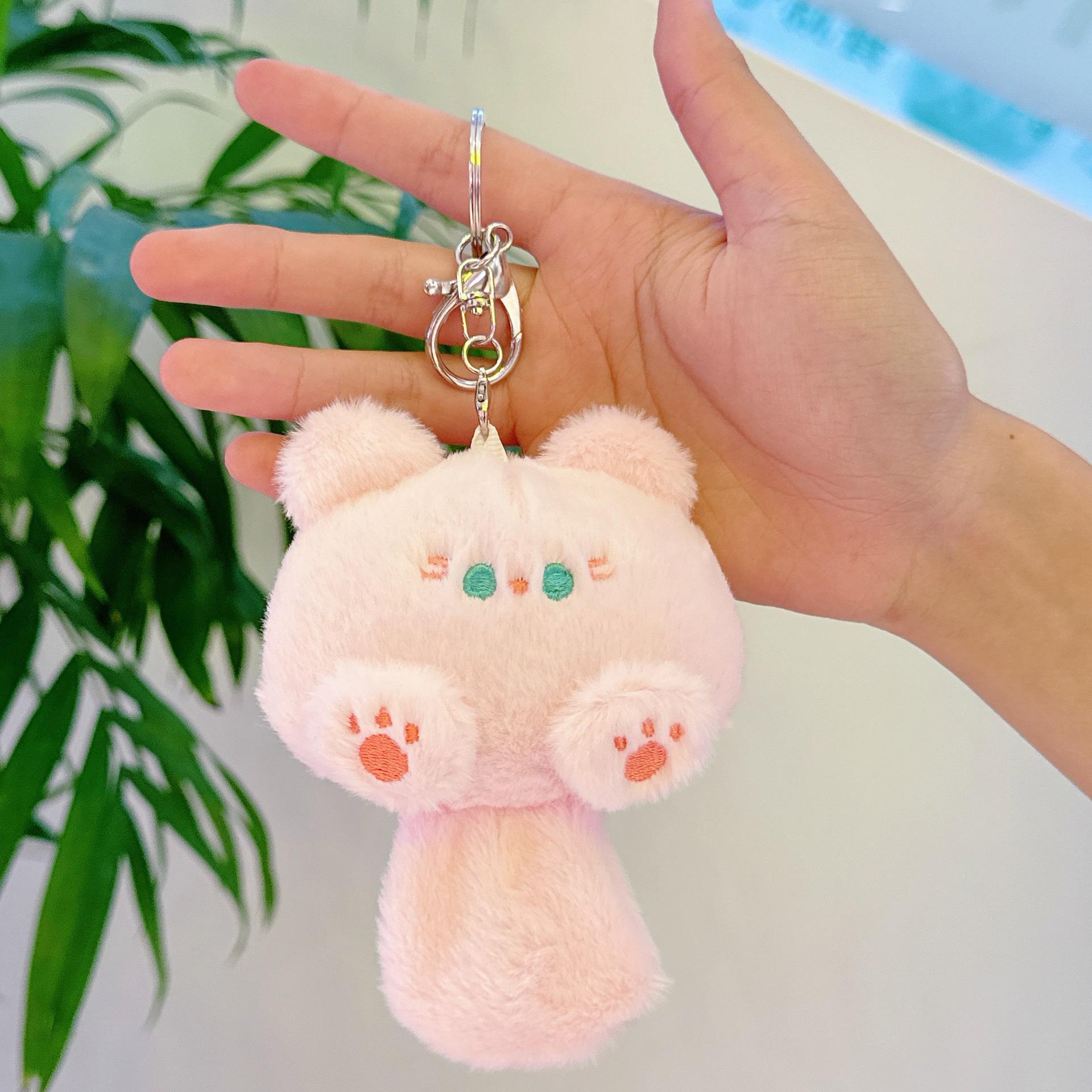 

Очаровательный пищащий плюшевый брелок-шарм в виде котенка Height approximately 12 cm