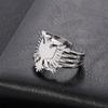 New Fashion Albanian Eagle Ring Two Color Ring Fashion
