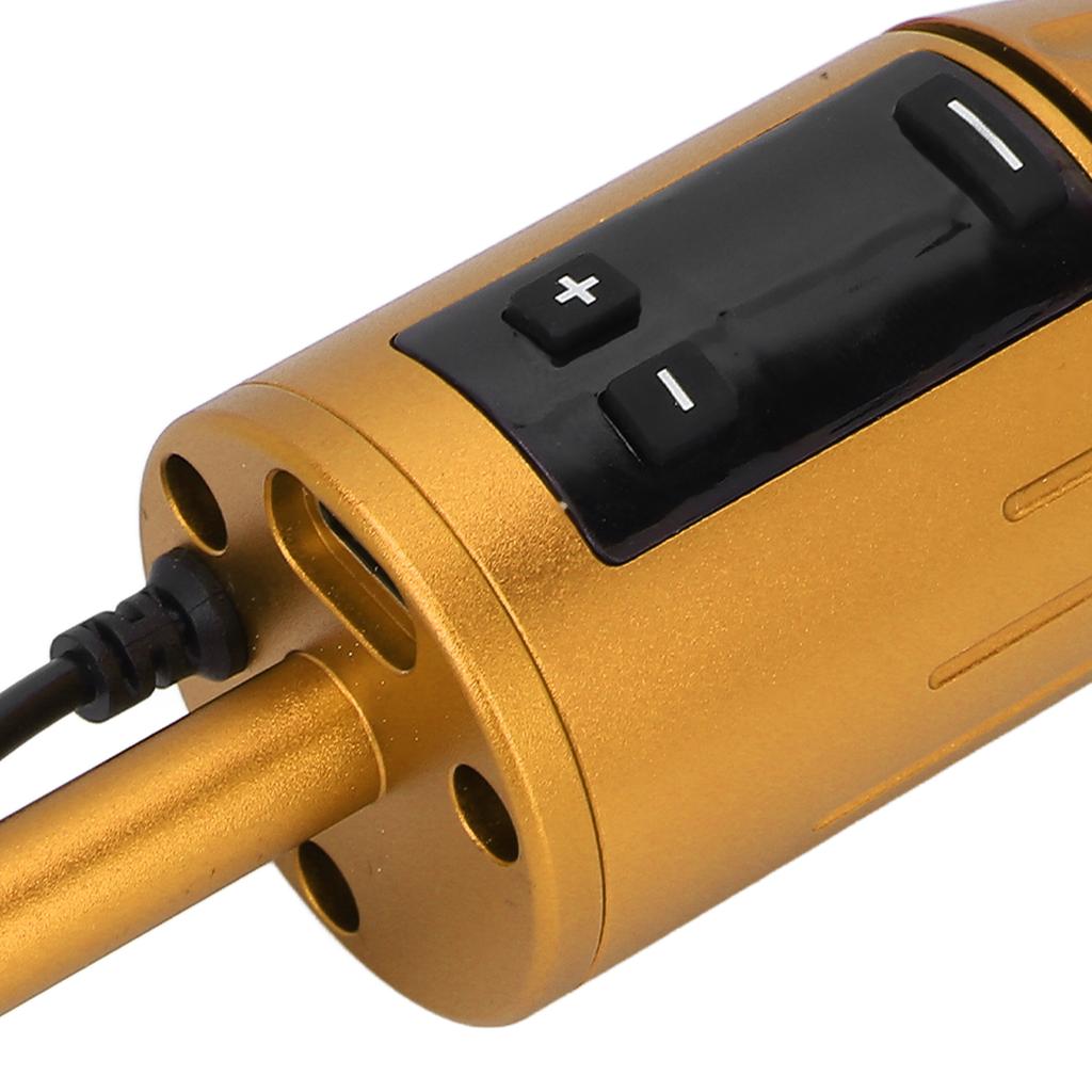 Tattoo Grip Machine Self Lock Cordless Tattoo Grip Machine with LCD Display for Tattoo   Int Face Motor