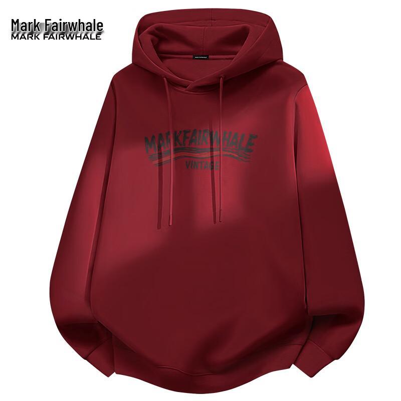 Mark Fairwhale Men's Casual Loose Hooded Sweatshirt